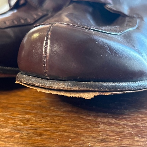 Vintage 1940s No Nonsense Shoes Brown Lace-up - Picture 3 of 12